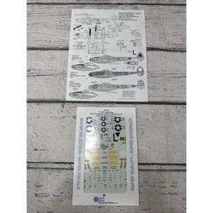 SUPER SCALE 1/48 P-38J/L LIGHTNINGS DECALS 48-676 New